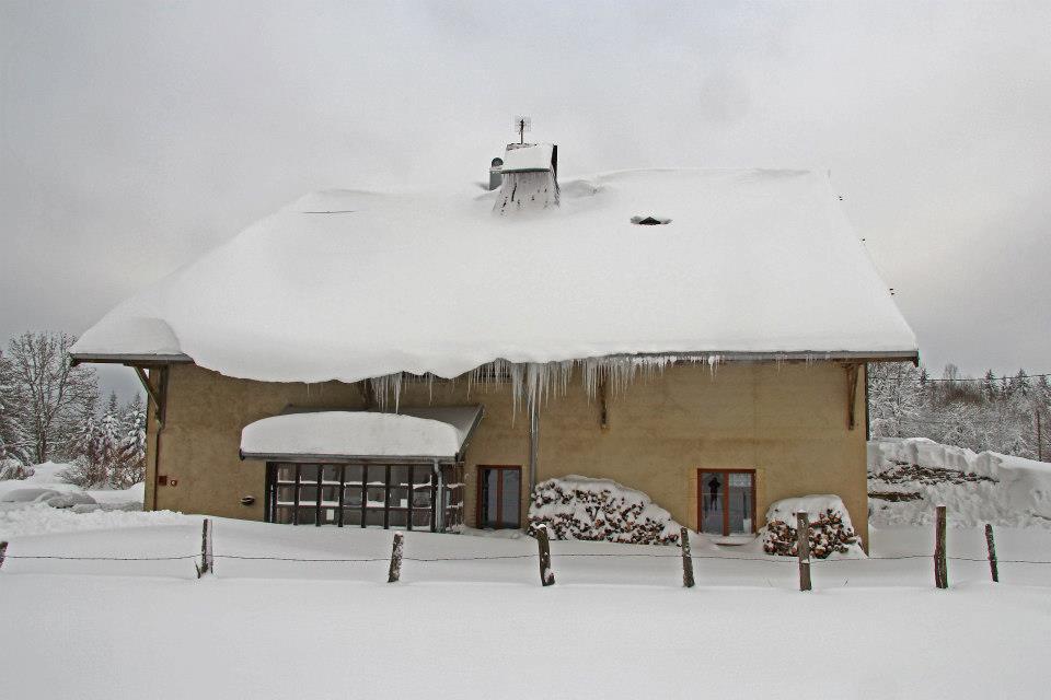 Auberge De La Perdrix Hauterive-la-Fresse Bagian luar foto